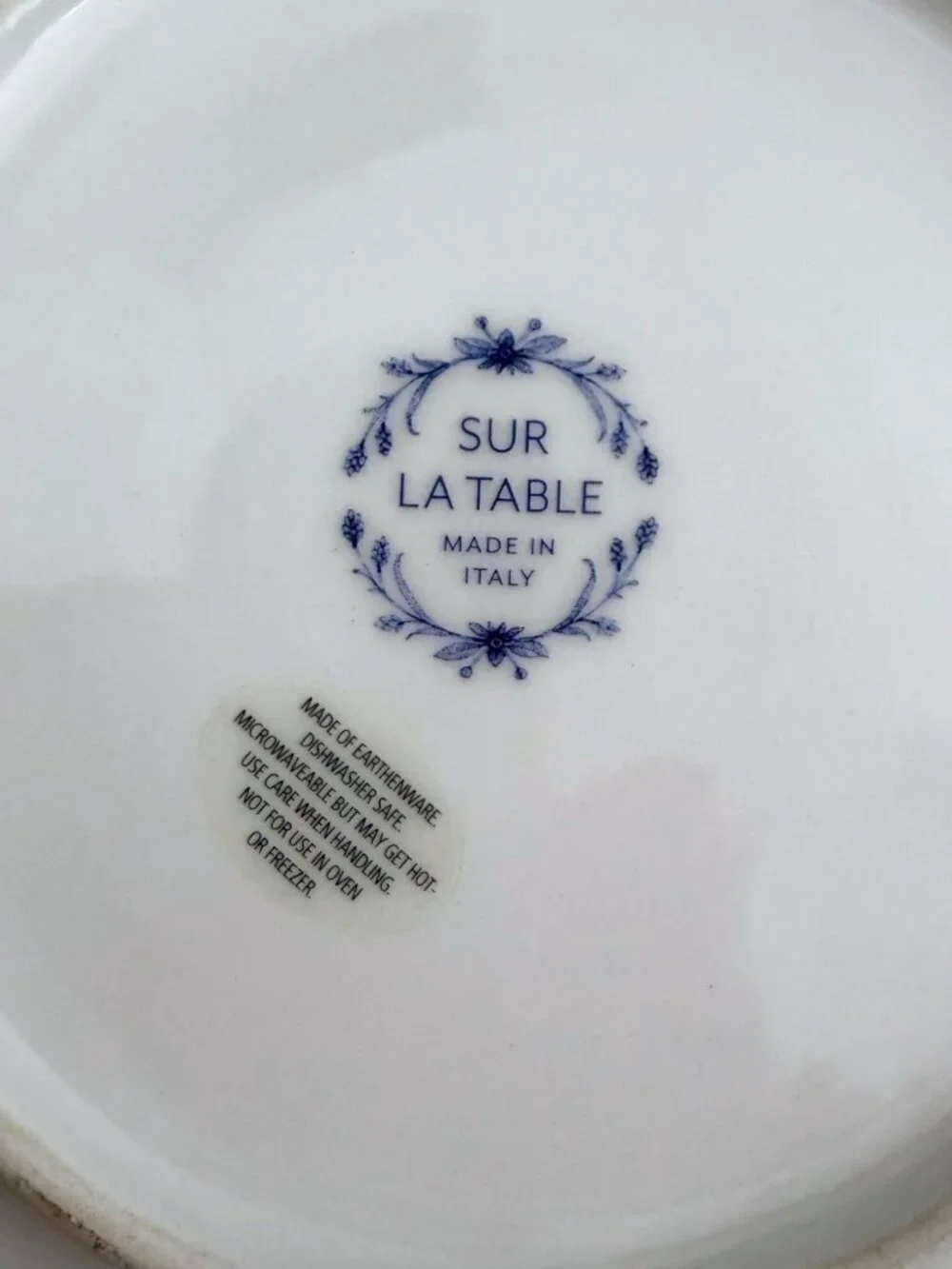 Sur La Table Toscana Blue La Fattoria 4 Piece Place Setting Italy Discontinued